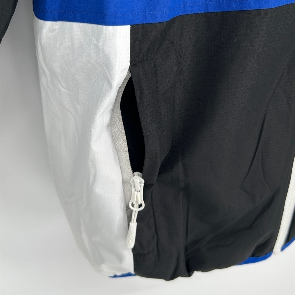 New Spyder Big Boys Reversible Puffer Jacket Blue Hooded Size L 14 16 - Picture 9 of 12